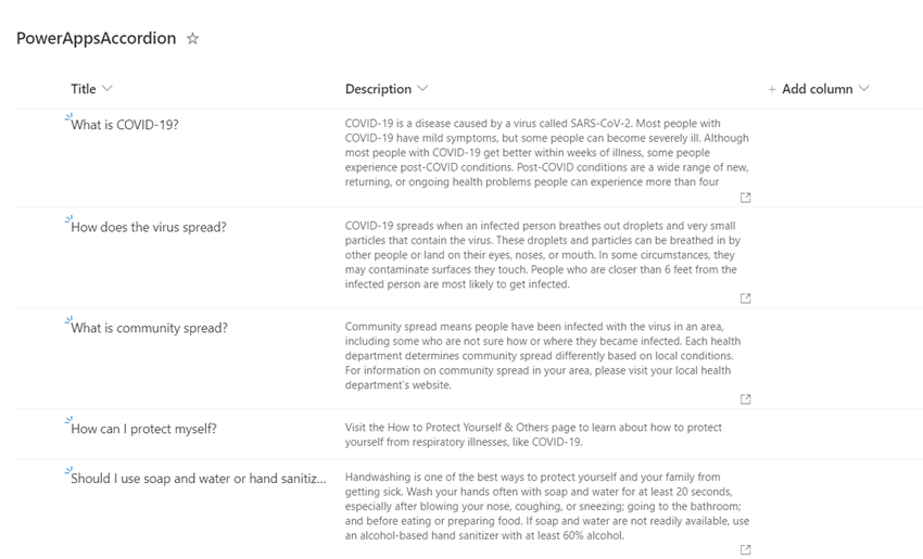 How to Create a Beautiful Accordion in PowerApps
